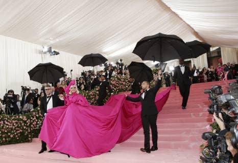 Lady Gaga arrives on the red carpet at The Metropolitan Museum of Art s Costume Institute Benefit Camp: Notes on Fashion at Metropolitan Museum of Art in New York City on May 6, 2019.  NYP2019050804 JOHNxANGELILLO