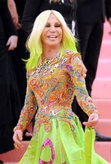 NEW YORK, NY - MAY 06: Donatella Versace at The 2019 Met Gala Celebrating Camp: Notes on Fashion at Metropolitan Museum of Art on May 06, 2019 in New York City. Copyright: xJohnxPalmerx
