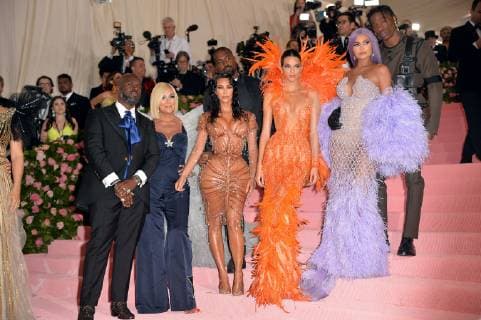 May 6, 2019 - New York, New York, United States - (L-R) Kris Jenner, Kim Kardashian, Kendall Jenner and Kylie Jenner arriving at the 2019 Met Gala Celebrating Camp: Notes on Fashion at the Metropolitan Museum of Art on May 06, 2019 in New York City New York United States  - ZUMAny1_ 20190506_zaf_ny1_128 Copyright: xKristinxCallahanx