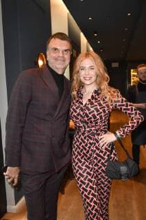 Andre Pollmann und Palina Rojinski bei der Verleihung des GQ Care Award 2019 in der 20Â° Restobar. Düsseldorf, 08.05.2019