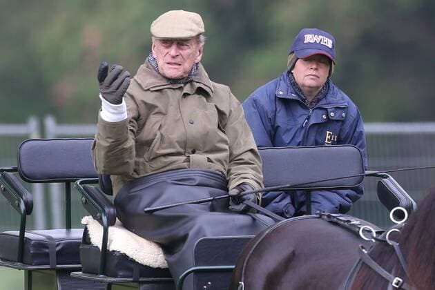 Entertainment Bilder des Tages Prince Philip, Duke of Edinburgh attends day 2 of the Royal Windsor Horse Show, the largest outdoor equestrian show in the UK at Home Park in Windsor, United Kingdom. MAY 9th 2019  MTXx191579