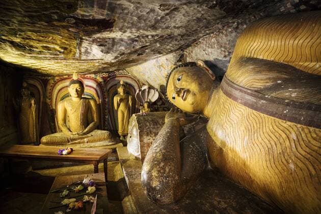 Dambulla Rock Cave Temple, UNESCO World Heritage Site, Central Province, Sri Lanka, Asia Copyright: BenxPipe 848-1773