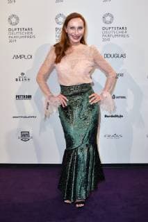 Andrea Sawatzki bei der 27. Verleihung des Deutschen Parfumpreises Duftstars 2019 auf der Rheinterrasse Düsseldorf. Düsseldorf, 09.05.2019