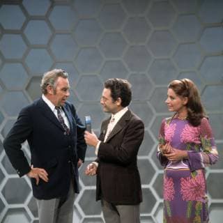 DALLI DALLI PETER FRANKENFELD (Kandidat), HANS ROSENTHAL, JOHANNA VON KOCZIAN (Kandidatin), Sendung vom 24.6.1971 Grimm406, Copyright: ArthurxGrimm UnitedArchives00659719