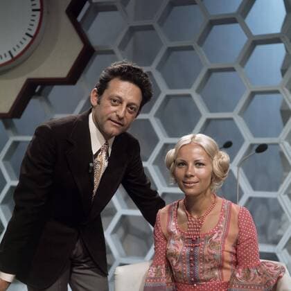 DALLI DALLI HANS ROSENTHAL und Assistentin MONIKA SUNDERMANN, Sendung vom 16.12.1971, Copyright: ArthurxGrimm UnitedArchives00659720