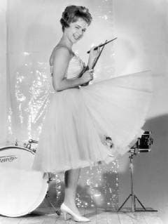 CORNELIA (CONNY) FROBOESS , Studioaufnahme für den Film: Wenn die Conny mit dem Peter , 1958., *** CORNELIA CONNY FROBOESS Studio recording for the movie Wenn die Conny mit dem Peter 1958 Copyright: ArthurxGrimm UnitedArchives00667012