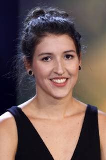 Johanna Sofia Kausch, Preisträgerin des Nachwuchspreises für Stara Nova Ljubav , bei der Verleihung des 29. Deutscher Kamerapreises im Theater im Tanzbrunnen. Köln, 10.05.2019