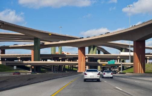 Cars Driving on a Freeway Cars Driving on a Freeway,Dallas, TX, US  48386