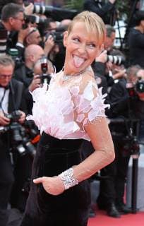 Estelle Lefebure arrives on the red carpet before the screening of the film The Dead Don t Die at the opening of the 72nd annual Cannes International Film Festival in Cannes, France on May 14, 2019.  PAR201905147104 DAVIDxSILPA