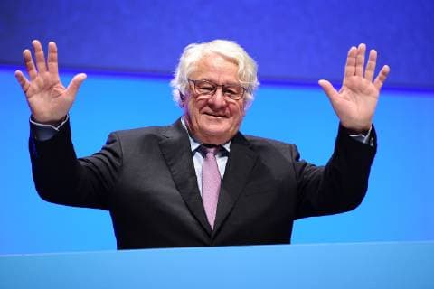 SAP SE - Hauptversammlung. Hasso Plattner ( Aufsichtsratsvorsitzender SAP SE ) anläßlich der Hauptversammlung der Bilfinger SE am 15.05.2019 in der SAP-Arena Mannheim. 20190515MWI07161 *** SAP SE Annual General Meeting Hasso Plattner Chairman of the Supervisory Board of SAP SE on the occasion of the Annual General Meeting of Bilfinger SE on 15 05 2019 at the SAP Arena Mannheim 20190515MWI07161