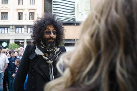 May 19, 2019 - Madrid, Spain - Lebanese violinist Ara Malikian during the digital concert in the Plaza de Callao in Madrid, presents his latest album, Royal Garage May 18, 2019 madrid spain Madrid Spain  - ZUMAn230 20190519_zaa_n230_040 Copyright: xOscarxGonzalezx