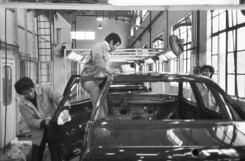 China, Shanghai 14.06.1989 Foto: Produktion im VW-Werk Stadtfotos *** China, Shanghai 14 06 1989 Photo production in VW plant City photos