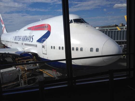 Seattle Washington USA. 19 mAY 2019 British airlines jumo jet aeroplane at s gate in set-com interntional iarport in seattle ,washington USA. (Photo..Francis Dean Deanpictures. 