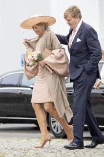 22-05-2019 Germany Queen Maxima and King Willem-Alexander last day of the 3 day of the 3 day visit to Mecklenburg-Voor – Pommeren and Brandenburg in Germany. Visiting the State chancellery of Brandenburg with Dietmar Wiodke.  Copyright: xPPEx