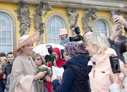22-05-2019 Germany Queen Maxima and King Willem-Alexander last day of the 3 day of the 3 day visit to Mecklenburg-Voor – Pommeren and Brandenburg in Germany. Visiting the State chancellery of Brandenburg with Dietmar Wiodke.  Copyright: xPPEx