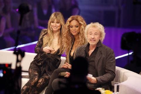 Heidi Klum, Tyra Banks und Thomas Gottschalk in der TV Show Germany s Next Topmodel by Heidi Klum 2019 im ISS Dome. Düsseldorf, 23.05.2019 *** Heidi Klum, Tyra Banks and Thomas Gottschalk in the TV Show Germany s Next Topmodel by Heidi Klum 2019 in the ISS Dome Düsseldorf, 23 05 2019 Foto:xC.xHardtx xFuturexImage
