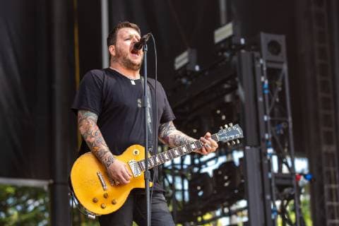 May 25, 2019 - Napa, California, U.S - JAMES BOWMAN of Against Me! during the BottleRock Music Festival in Napa, California Napa U.S. - ZUMAs135 20190525_zap_s135_023 Copyright: xDanielxDeSloverx