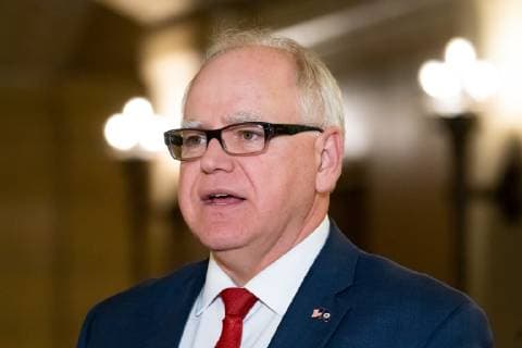 May 13, 2019 - Minnesota, USA - Governor Walz responded to the Republicans new budget offer. GLEN STUBBE Ã¢â‚¬Â¢ glen.stubbe@startribune.com Monday, May 13, 2019 ..Tracking new developments in stalled state budget negotiations between Gov. Tim Walz and Senate GOP leaders . USA - ZUMAm42_ 20190513_zaf_m42_019 Copyright: xGlenxStubbex