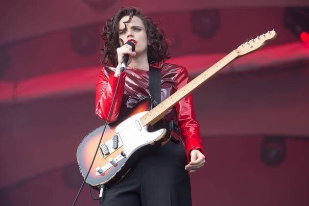 All Points East Festival - Day Two London, UK. Anna Calvi performing live on stage during the All Points East Festival at Victoria Park in London. 25th May 2019. LMK370-2481-260519 