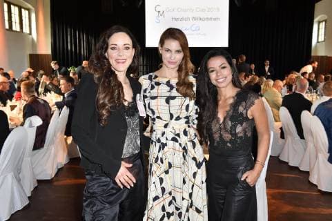 Jasmin Wagner, Rebecca Kunikowski und Fernanda Brandao bei der Pre-Golf-Party zum 11. Golf Charity Cup 2019 in der Schinkelhalle. Potsdam, 26.05.2019