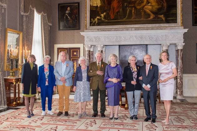 Entertainment Themen der Woche KW22 Entertainment Bilder des Tages 28-05-2019 Princess Beatrix during the Zilveren Anjers at the Koninklijk paleis in Amsterdam. The silver carnation is annually awarded to individuals who voluntarily worked for culture and nature conservation The Silver Carnations were awarded to Albert Goutbeek, Paul Spapens and Herman and Cora Labberte-Hoedemaker.  Copyright: xPPEx