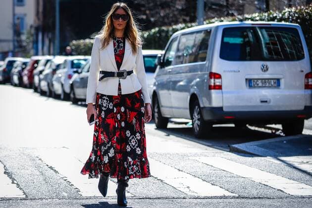 Italy: On the street Milan MILAN, Italy- February 24 2019: Elisa Taviti on the street during the Milan Fashion Week. Milan Lombardia Italy Milan  MauroxDelxSignore