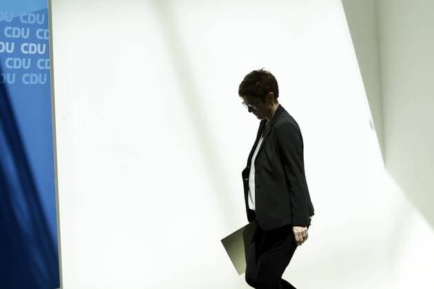 News Themen der Woche KW23 News Bilder des Tages 03.06.2019, Berlin, Deutschland - Foto: Annegret Kramp-Karrenbauer, CDU-Parteivorsitzende, anlaesslich einer Pressekonferenz im Konrad-Adenauer-Haus, nach Abschluss der Klausurtagung des CDU-Bundesvorstandes. *** 03 06 2019, Berlin, Germany Photo Annegret Kramp Karrenbauer, CDU Party Chairman, on the occasion of a press conference in the Konrad Adenauer Haus, after the conclusion of the closed meeting of the CDU Federal Executive Board