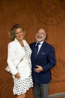 Olivier Dassault et sa femme CELEBRITES : Internationaux de France 2019 Roland Garros - Village - 03 06 2019 JBAutissier Panoramic 