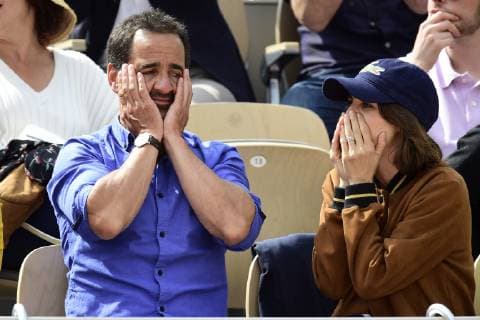 Entertainment Bilder des Tages Florent Peyre et sa compagne CELEBRITES : Internationaux de France 2019 Roland Garros - 03 06 2019 JBAutissier Panoramic 