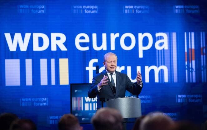 Tom BUHROW (Intendant Westdeutscher Rundfunk) 22. Internationales WDR Europaforum 2019 im Auswaertigen Amt in Berlin, Deutschland am 23.05.2019. *** Tom BUHROW Director General Westdeutscher Rundfunk 22 International WDR Europaforum 2019 at the Foreign Office in Berlin, Germany on 23 05 2019