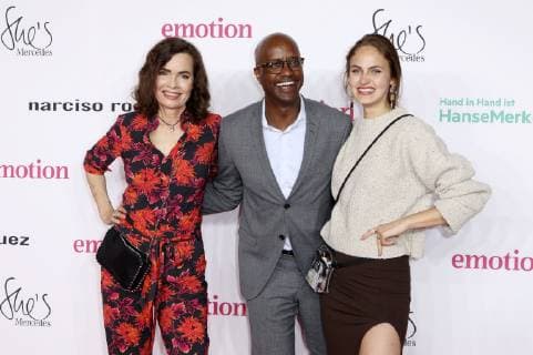Iha von der Schulenburg, Yared Dibaba und Elena Carriere bei der Verleihung des Emotion Award 2019 im Curio Haus. Hamburg, 06.06.2019