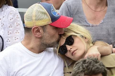 Gilles Lellouche et sa compagne Alizee Guinochet CELEBRITES : Internationaux de France 2019 Roland Garros - Finale Hommes - 09 06 2019 JBAutissier Panoramic 