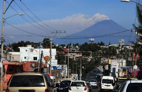 June 9, 2019 - EUM20190609SOC22.JPG .PUEBLA, Pue. VolcanoVolcan-Popocatepetl.- Aspectos de la fumarola que emitio el volcan Popocatepetl, el domingo 9 de junio de 2019. Foto: Agencia EL UNIVERSALEELG Copyright: xElxUniversalx