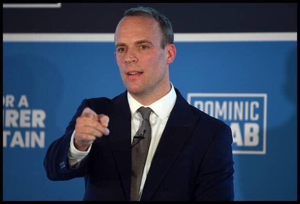 . 10 06 2019. London, United Kingdom. Dominic Raab Leadership Campaign Launch. Dominic Raab announces his Leadership Campaign to take over from Theresa May as Prime Minister  xAndrewxParsonsx xi-Imagesx IIM-19781-0024