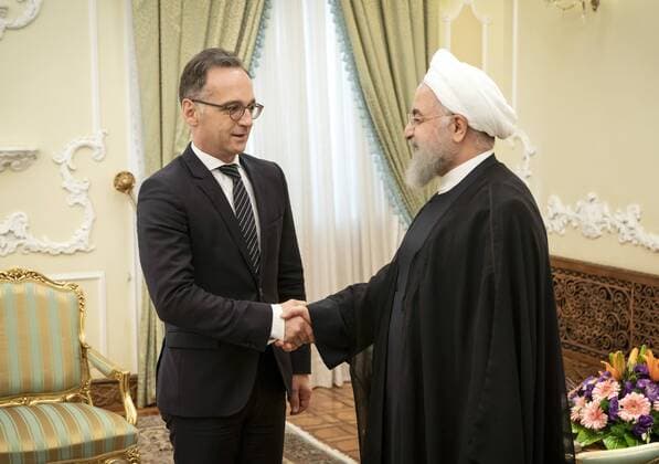 News Themen der Woche KW24 News Bilder des Tages Bundesaussenminister Heiko Maas, SPD, trifft den Praesidenten von Iran, Hassan Rohani, in Teheran, Iran. 10.06.2019 Teheran Iran *** German Foreign Minister Heiko Maas, SPD, meets the President of Iran, Hassan Rohani, in Tehran, Iran 10 06 2019 Tehran Iran Copyright: xThomasxKoehler photothek.netx