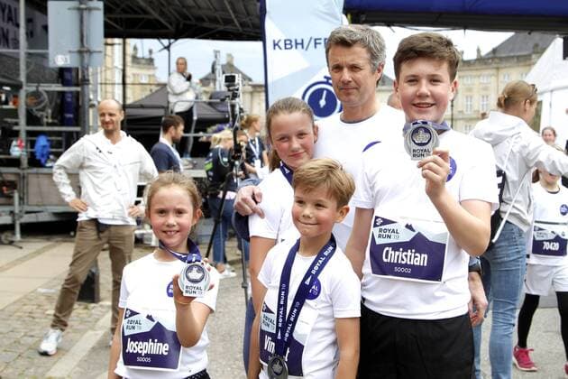 Entertainment Bilder des Tages 10-06-2019 Denmark Princess Mary, Prince Frederik, Prince Christian, Princess Isabella, Prince Vincent and Princess Josephine during the Royal Run 2019 in Copenhagen.  Copyright: xPPEx