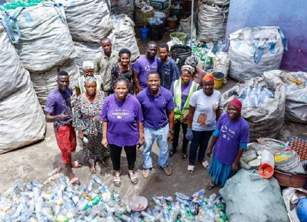 Hand out picture from the King Baudouin foundation regarding the King Baudouin award for development in Africa, winner Wecyclers, a start up which collaborate with Lagos population in Nigeria. HAND OUT  KINGxBAUDOUINxFUNDATIONx xxNyanchoxNwanri 05601869