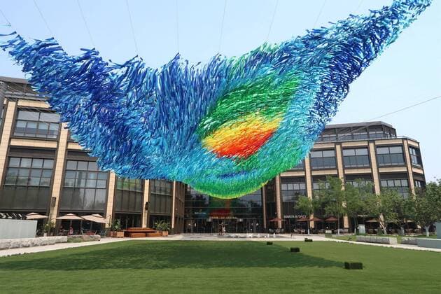 News Themen der Woche KW24 News Bilder des Tages BEIJING, CHINA - JUNE 12: The Sun Cycle art installation by artist Patrick Shearn and his team Poetic Kinetics is on display at WF Central to mark the anniversary of WF Central on June 12, 2019 in Beijing, China.  Copyright: xVCGx CFP111220717386