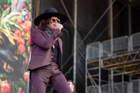 June 14, 2019 - Manchester, Tennessee, U.S - JAY BUCHANAN of Rival Sons during the Bonnaroo Music + Arts Festival in Manchester, Tennessee Manchester U.S. - ZUMAs135 20190614_zap_s135_008 Copyright: xDanielxDeSloverx