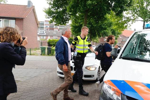 News Themen der Woche KW24 News Bilder des Tages EINDHOVEN, 07-05-2019, Edwin Wagensveld of Pegida arrested in Eindhoven photo by Dave Hendriks. Edwin Wagensveld of Pegida arrested  x3677541x Copyright:
