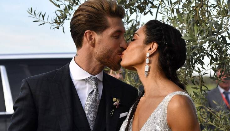 Entertainment Bilder des Tages Soccerplayer Sergio Ramos and presenter Pilar Rubio during their wedding in Seville on Saturday, 15 June 2019. Cordon Press *** Soccerplayer Sergio Ramos and presenter Pilar Rubio during their wedding in Seville on Saturday, 15 June 2019 Cordon Press 