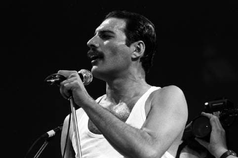 Queen Freddie Mercury Live Aid, Wembley Stadium, London  (48422138331774)