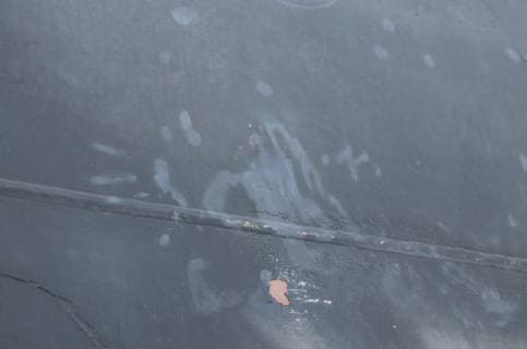 June 13, 2019 - Gilf of Oman - A handprint from the individual who removed the limpet mine used to attack the motor vessel M T Kokuka Courageous, attacked while operating in the Gulf of Oman, June 13, 2019. Gilf of Oman - ZUMAz03_ 20190613_sha_z03_283 Copyright: xDoDx