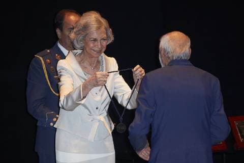 18-06-2019 Concert Queen Sofia during a concert of the 2018-2019 Academic course of the Upper school of music Reina Sofia at the royal theater in Madrid. No Spain  Copyright: xPPEx