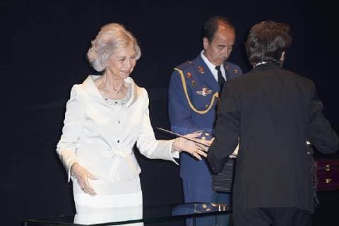 18-06-2019 Concert Queen Sofia during a concert of the 2018-2019 Academic course of the Upper school of music Reina Sofia at the royal theater in Madrid. No Spain  Copyright: xPPEx