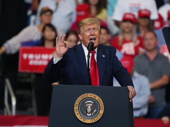 News Themen der Woche KW25 June 18, 2019 - Orlando, FL, USA - President Trump speaks during his reelection kickoff campaign rally at the Amway Center in Orlando, Fla., on Tuesday, June 18, 2019. Orlando USA - ZUMAm67_ 20190618_zaf_m67_068 Copyright: xStephenxM.xDowellx