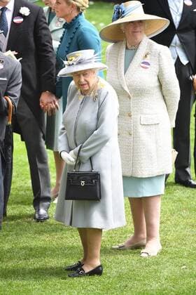 . 20 06 2019. Ascot, United Kingdom. Royal Ascot-Ladies Day. HM Queen Elizabeth II accompanied by other members of the Royal Family arrives at Royal Ascot for Ladies Day.  xAndrewxParsonsx xi-Imagesx IIM-19827-0004
