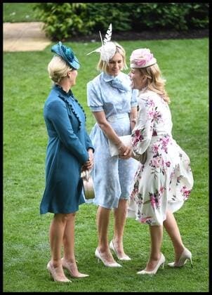 . 20 06 2019. Ascot, United Kingdom. Royal Ascot-Ladies Day. Zara Tindall, Jenni Falconer and Autumn Phillips join HM Queen Elizabeth II accompanied by other members of the Royal Family at Royal Ascot for Ladies Day.  xAndrewxParsonsx xi-Imagesx IIM-19827-0052