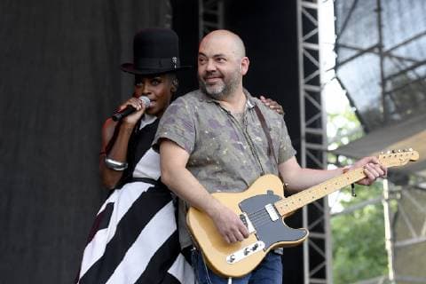 Skye Edwards and Ross Godfrey, singer and guitarist of British band Morcheeba, perform during the Metronome music festival in Prague, Czech Republic, on Friday, June 21, 2019. (CTKxPhoto OndrejxDeml) CTKPhotoP201906210981601  dml 005