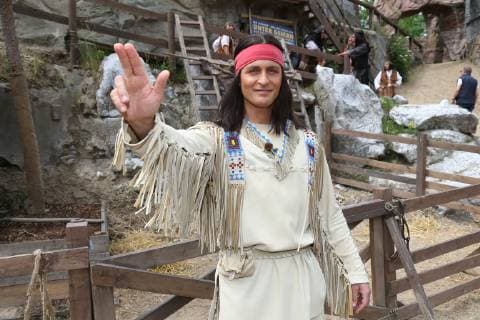 Hamburg Alexander Klaws spielt den Winnetou Unter Geiern - der Sohn des Bärenjägers Erste Szenen und Fototermin der Karl May Spiele in Bad Segeberg am 21.6.2019